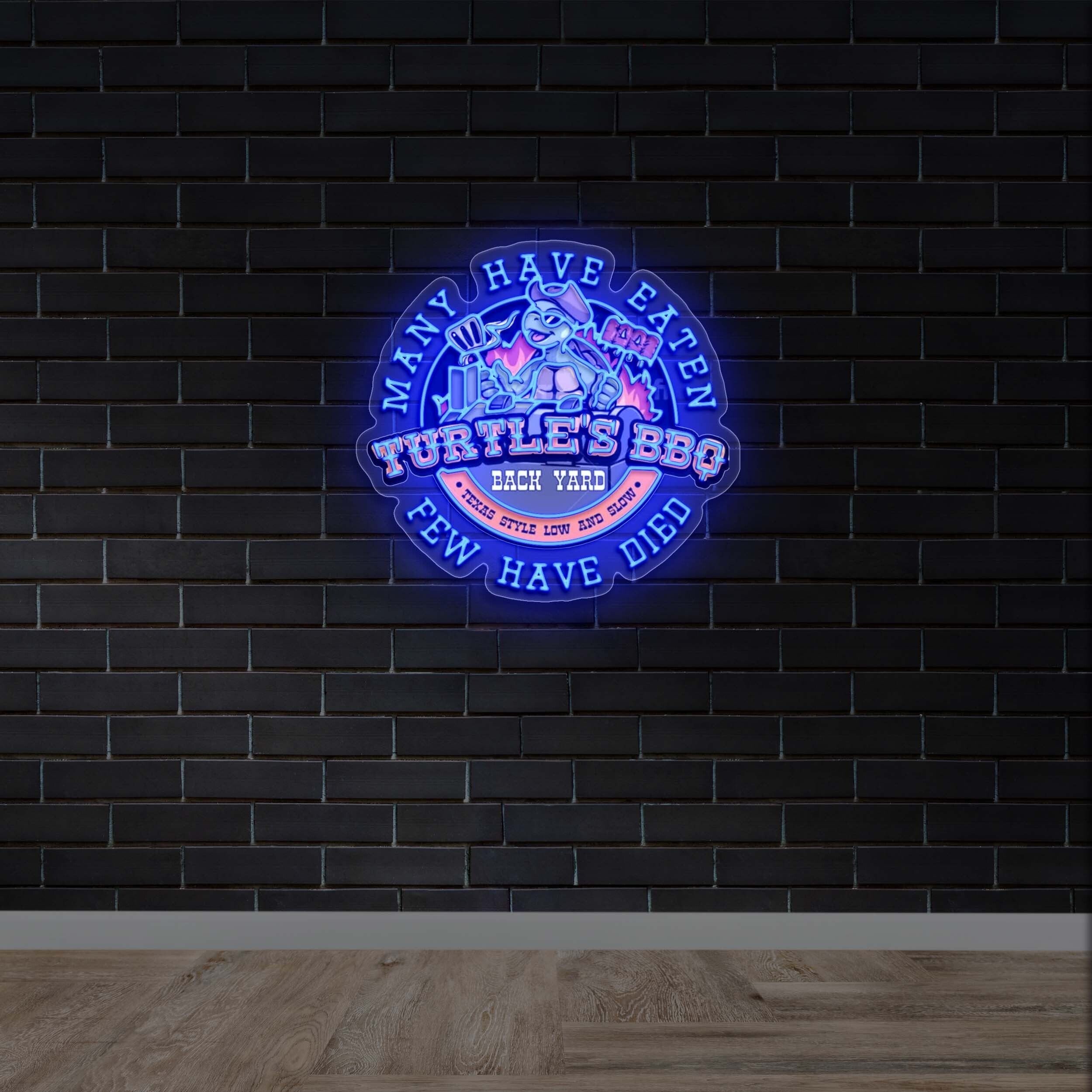 Turtle’s BBQ - Premium Neon Artwork