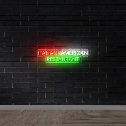 Italian-American Restaurant - Premium Neon Artwork