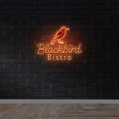 Blackbird Bistro - Premium Neon Artwork