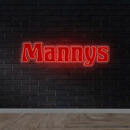 Mannys - Premium Neon Artwork