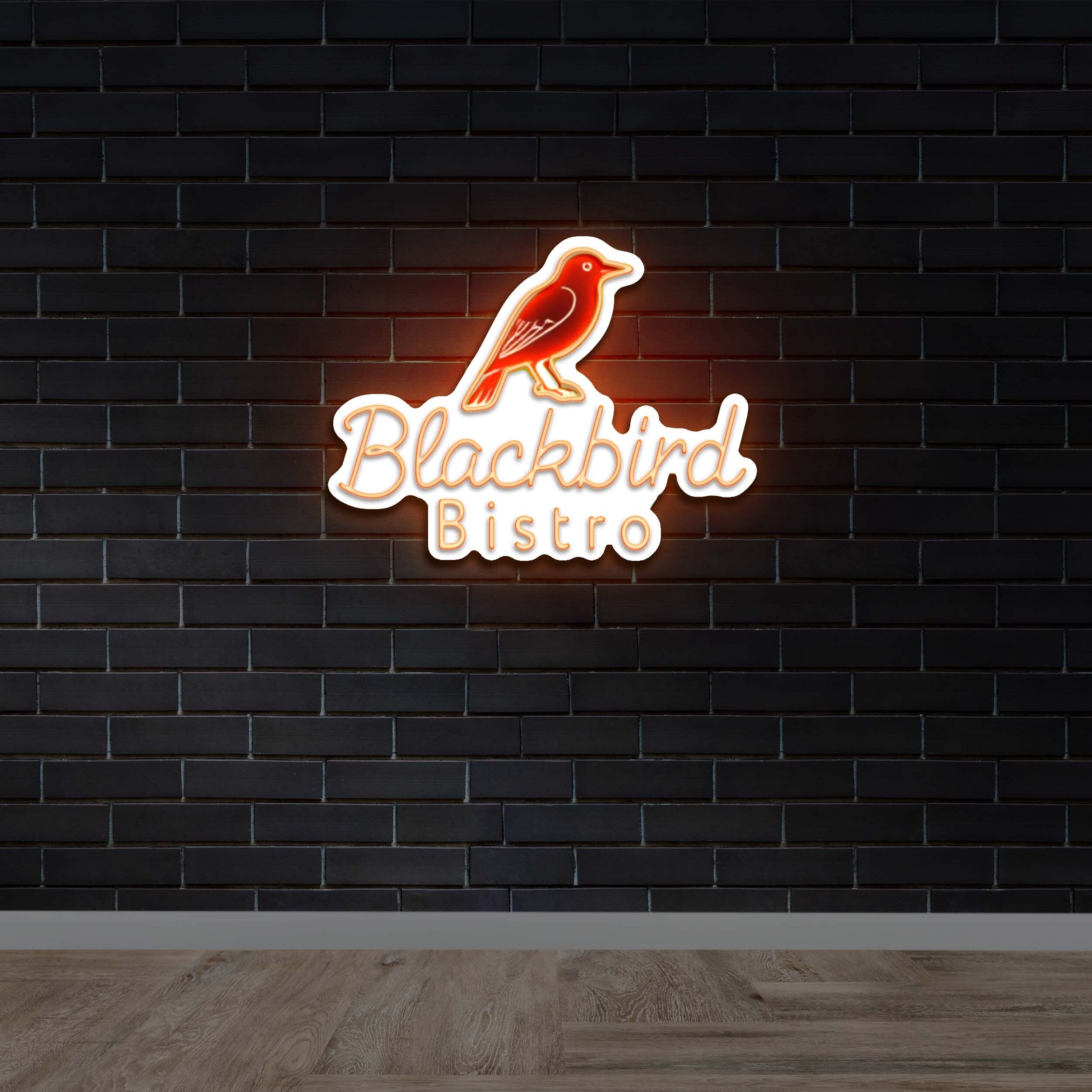 Blackbird Bistro - Premium Neon Artwork