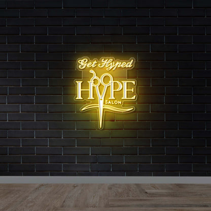 Get Hyped Hype Salon - Premium Neon Artwork