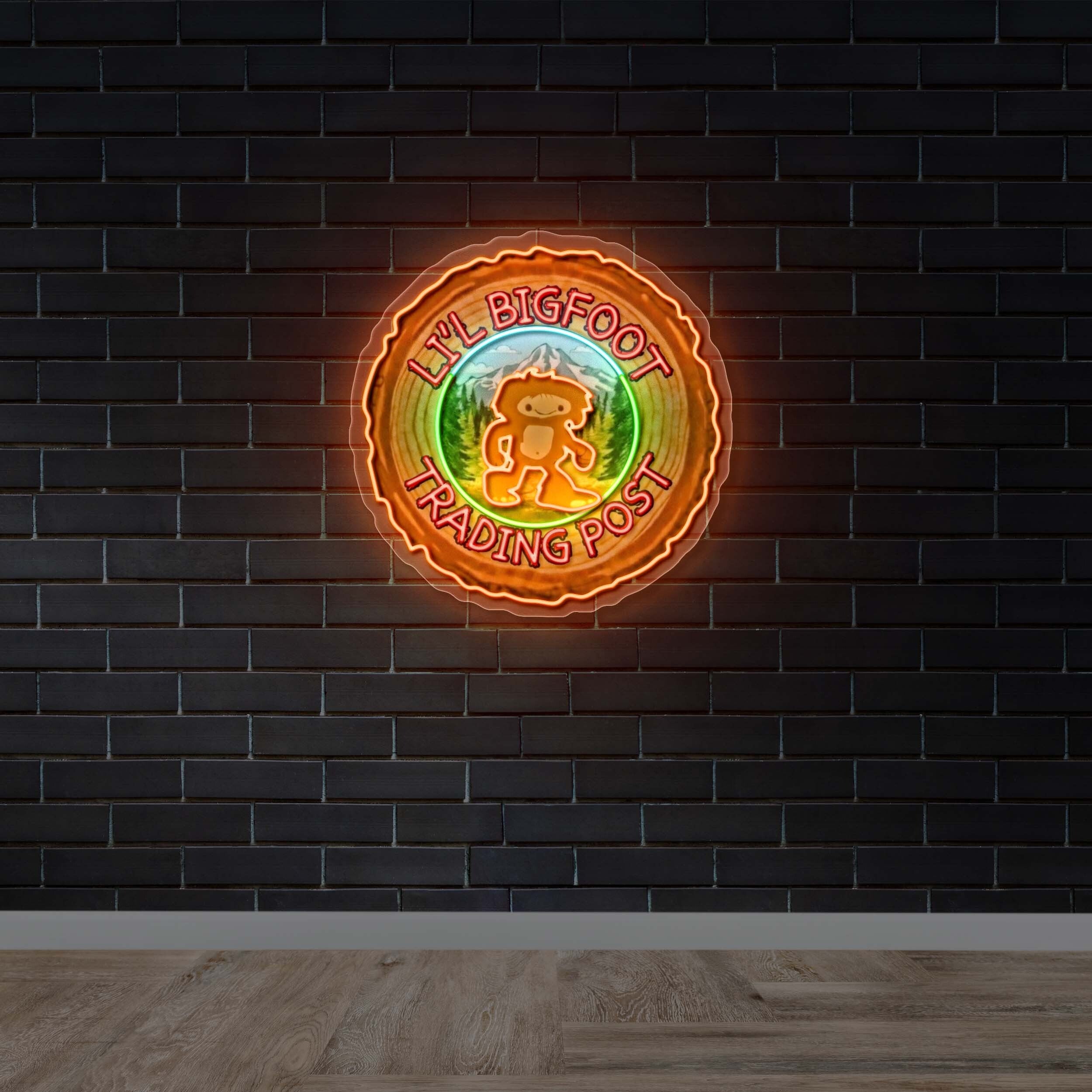 LI'L BIGFOOT POST TRADING - Premium Neon Artwork