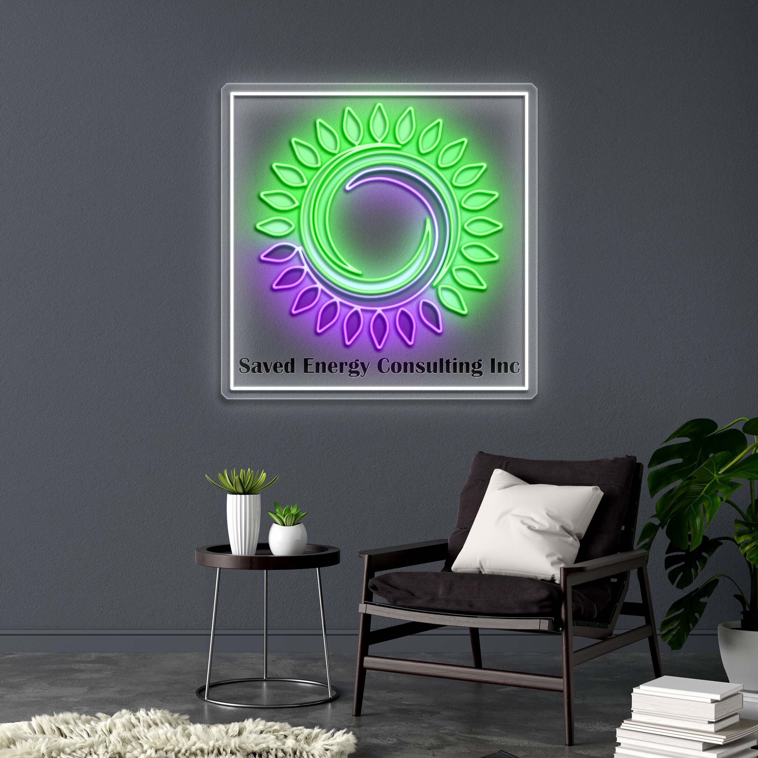 Saved Energy Consulting Inc - Premium Neon Artwork