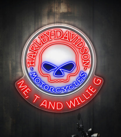 HARLEY DAVIDSON MOTORCYLCES - Premium Neon Artwork
