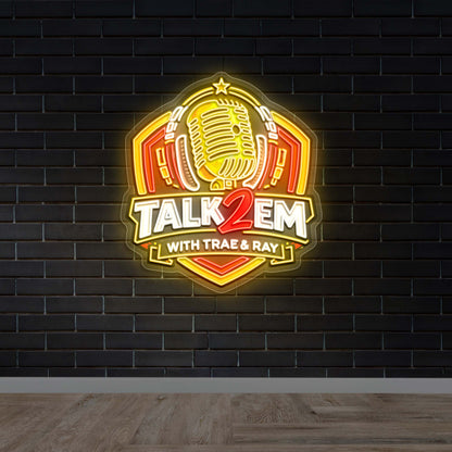 TALK2EM - Premium Neon Artwork
