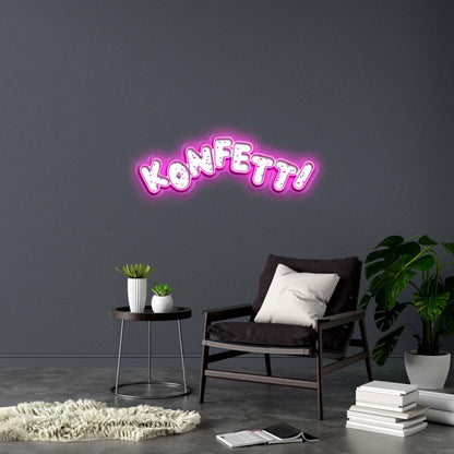 KONFETTI - Premium Neon Artwork