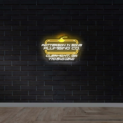 Patterson 'N Sons Plumbing Co. - Premium Neon Artwork