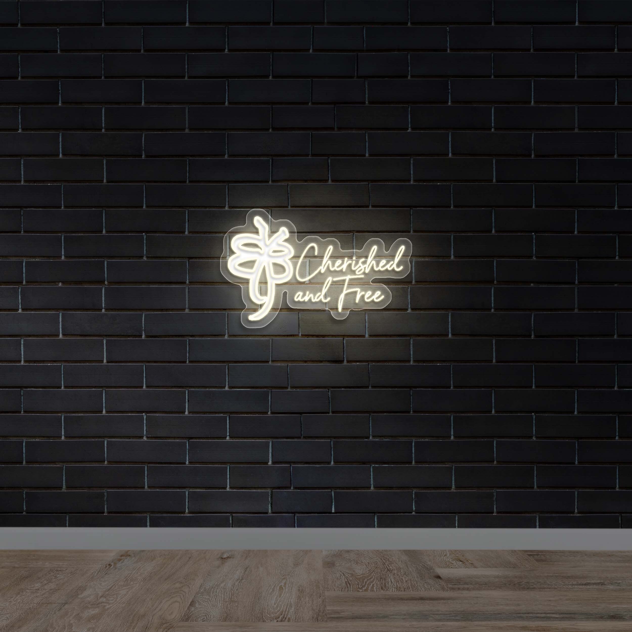 Cherished And Free (2nd version) - Premium Neon Artwork
