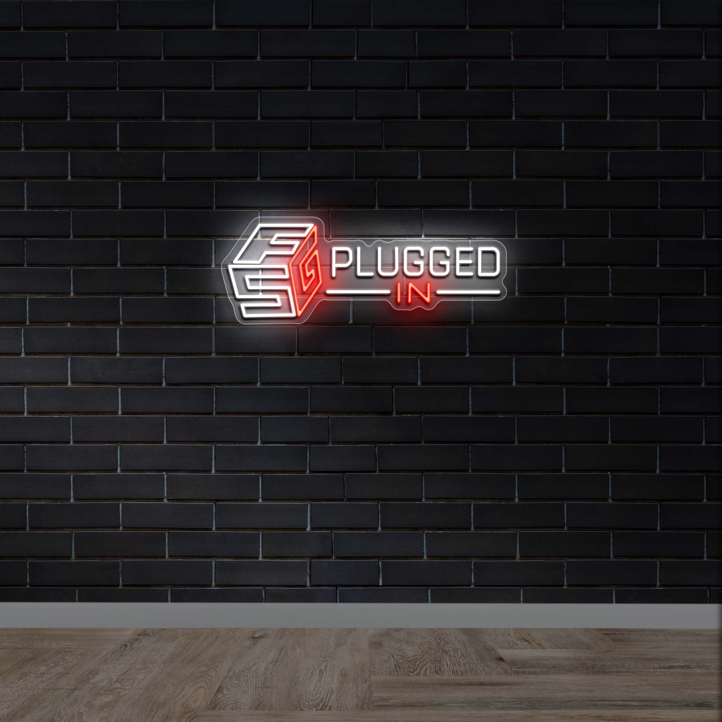 PLUGGED IN - Premium Neon Artwork