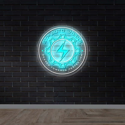 GTP Auto Works - Premium Neon Artwork