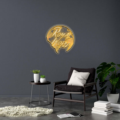 ROYAL WORLD - Premium Neon Artwork