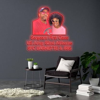 Sergeant First Class - Premium Neon Artwork