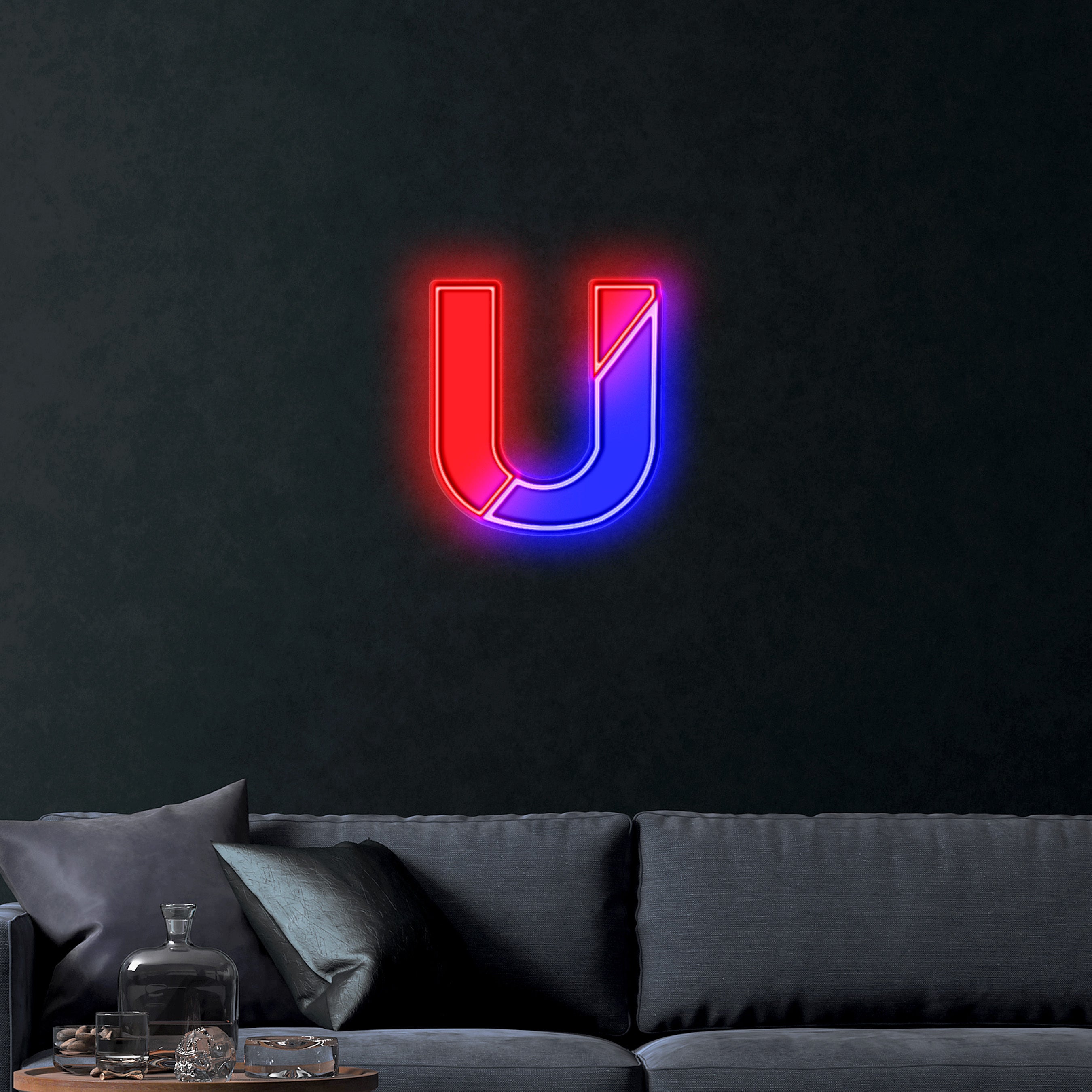 U – Premium Neon Artwork