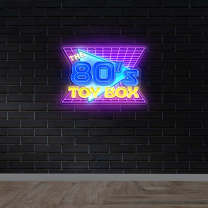 The 80's Toy Box - Premium Neon Artwork