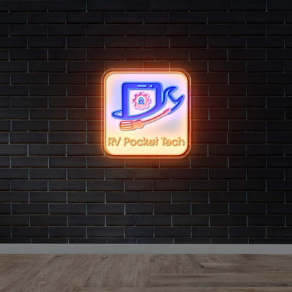 RV POCKET TECH - Premium Neon Artwork