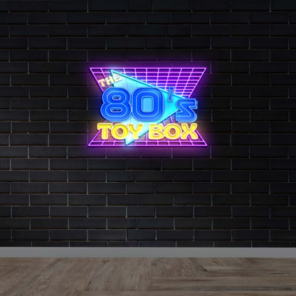 The 80's Toy Box - Premium Neon Artwork