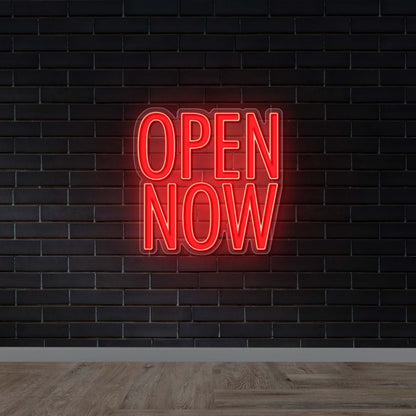 Open Now - Premium Neon Artwork