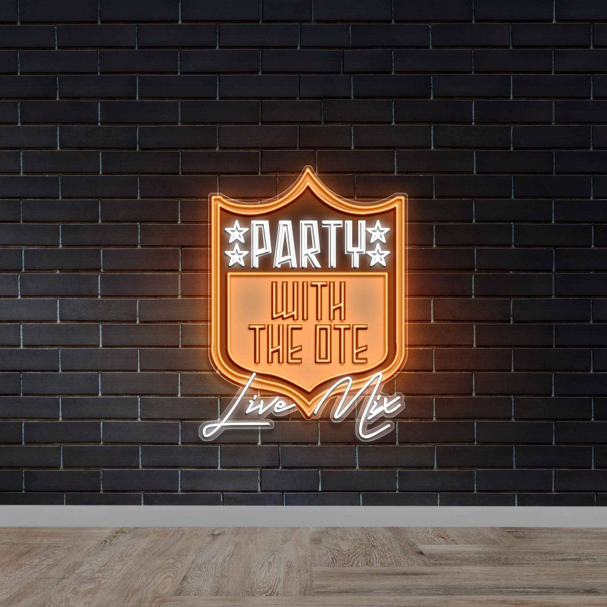 Party with the DTE Live Mix - Premium Neon Artwork