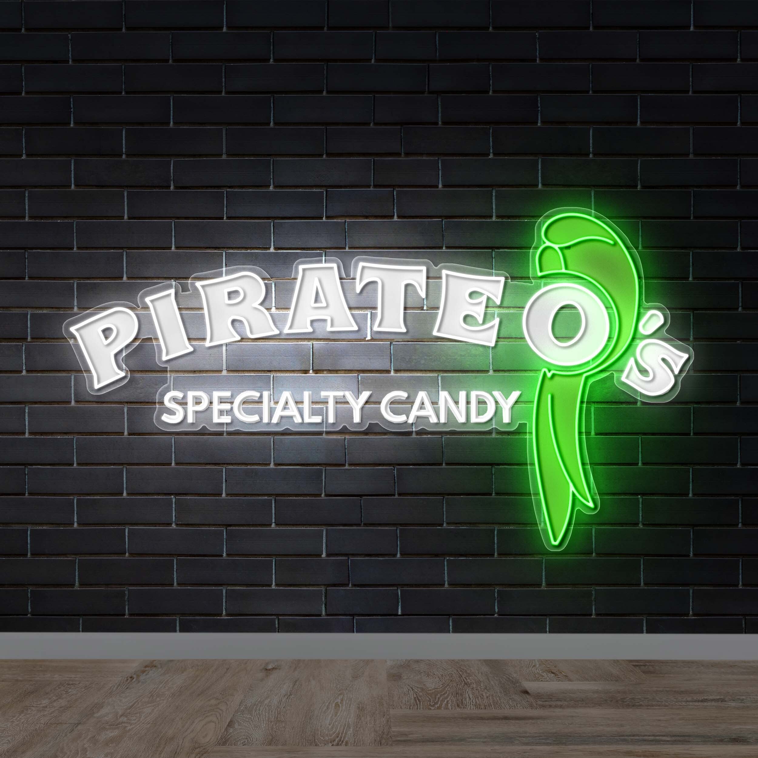 Pirate O's Specialty Candy - Premium Neon Artwork