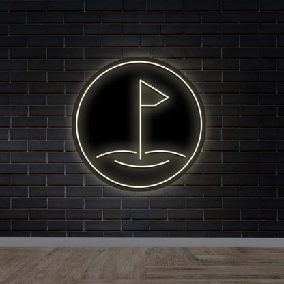 GOLF SIM 24 logo - Premium Neon Artwork