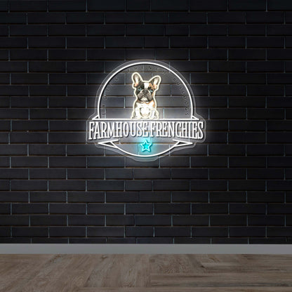 Farmhouse Frenchies - Premium Neon Artwork