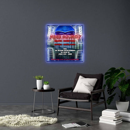 NEED SOUND? - Premium Neon Artwork