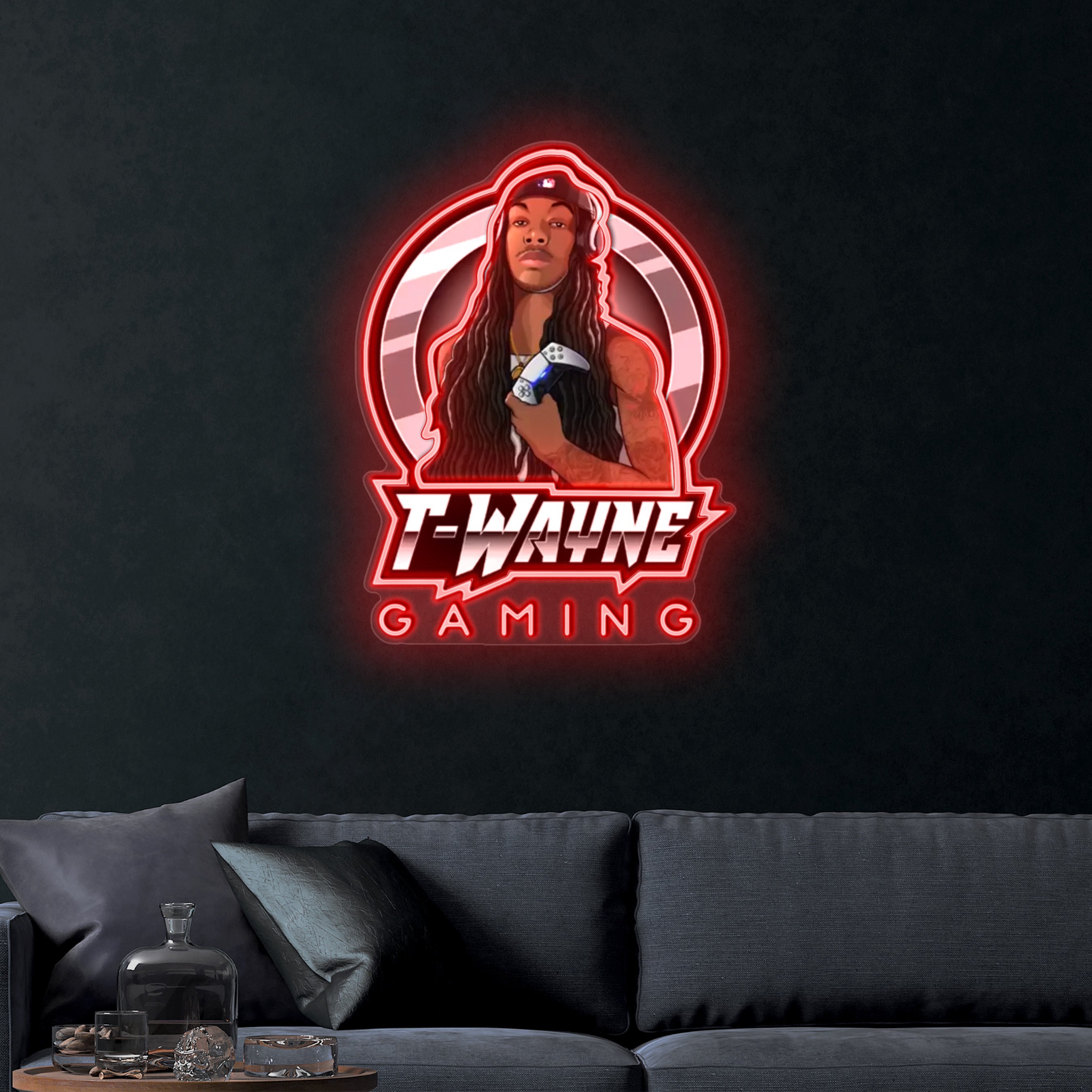 T-Wayne Gaming – Premium Neon Artwork