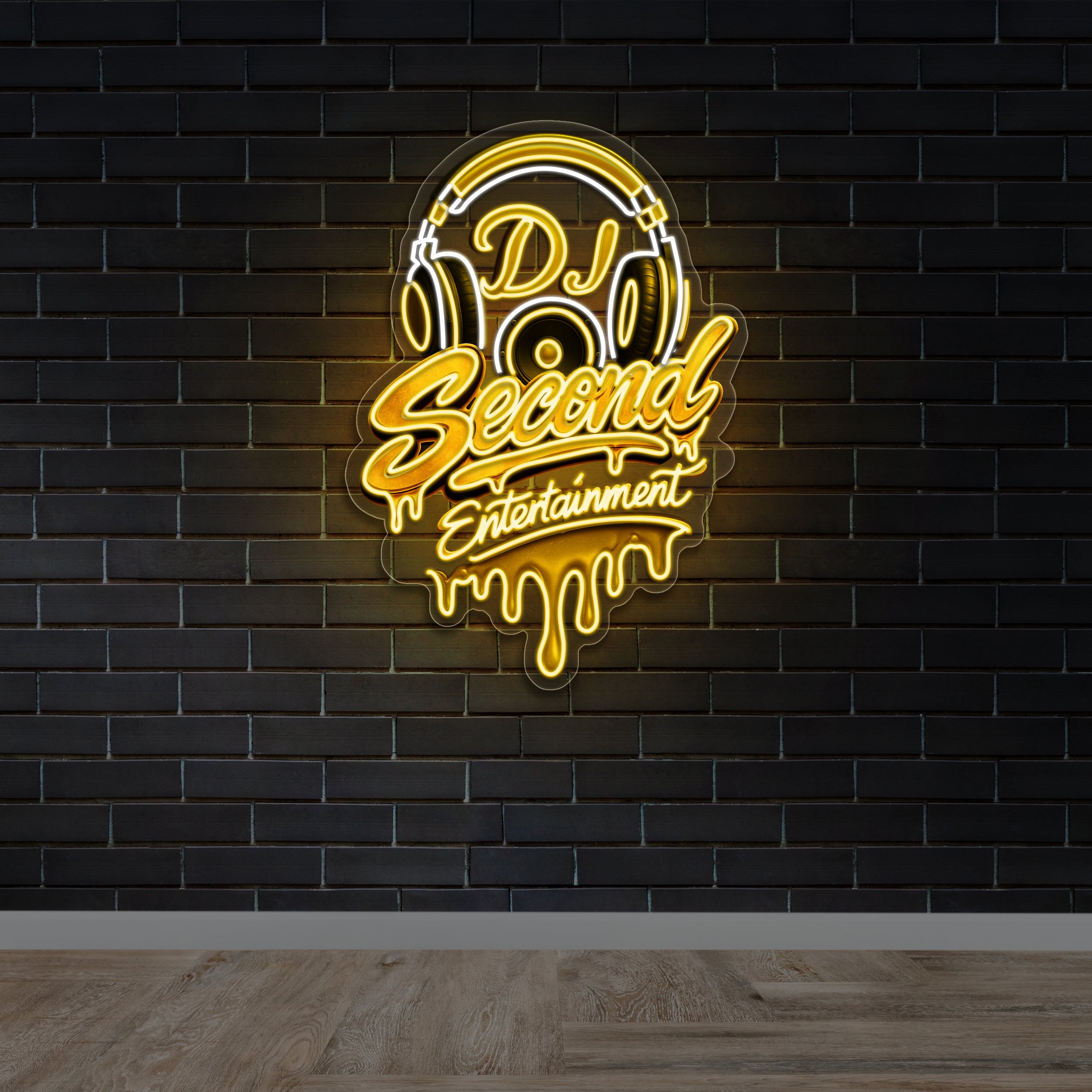 DJ Second Entertainment - Premium Neon Artwork