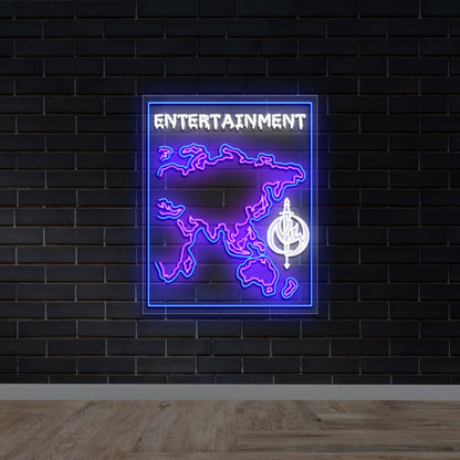 N3W WORLD Asia-Pacific Map - Premium Neon Artwork