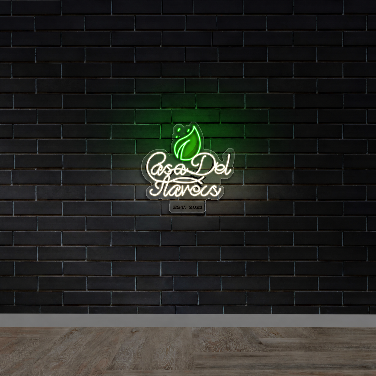 CasaDel Flavors - Premium Neon Artwork