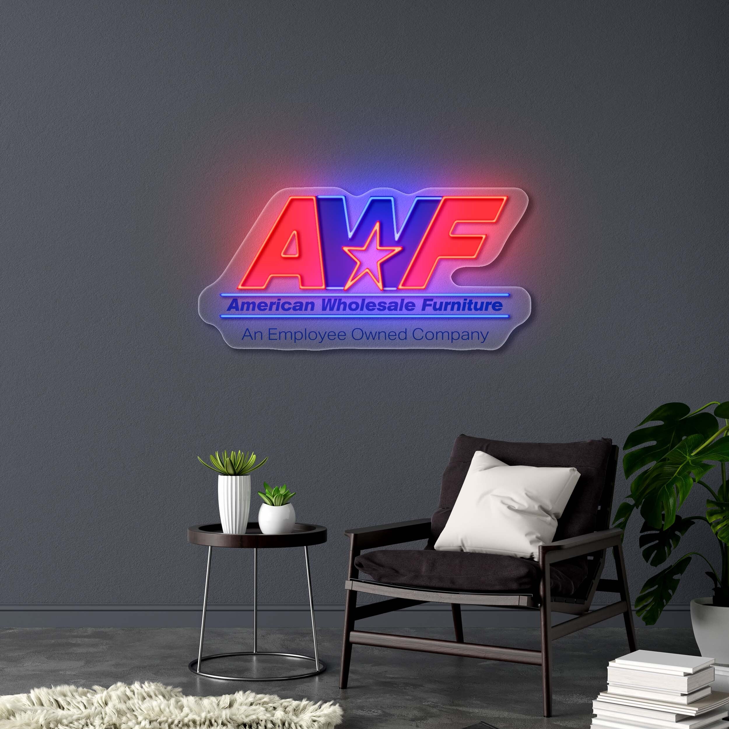 AWF American Wholesale Furniture - Premium Neon Artwork