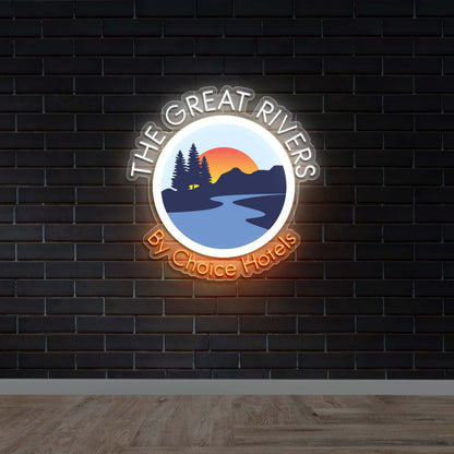 THE GREAT RIVERS - Premium Neon Artwork