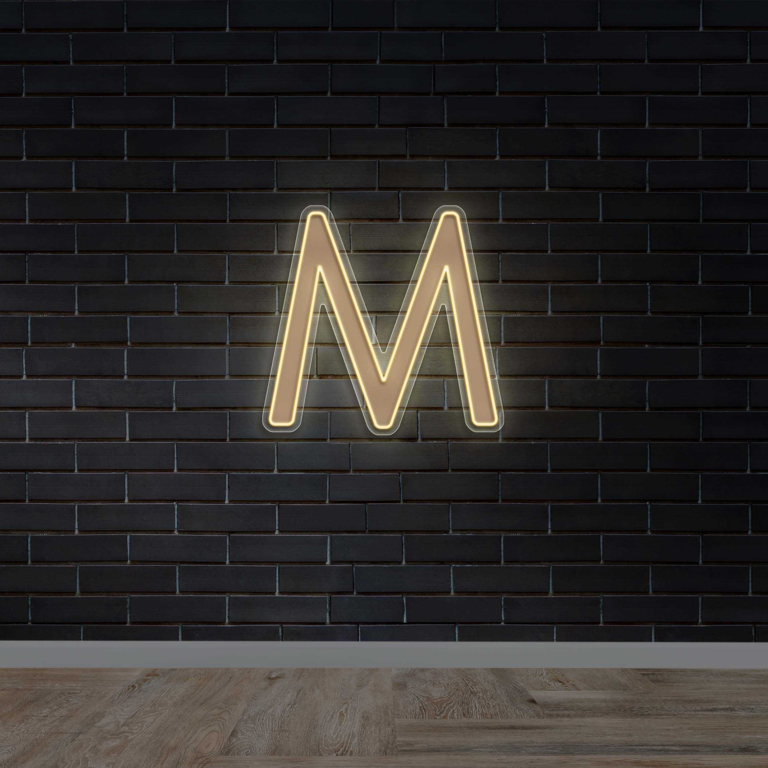 M - Premium Neon Artwork