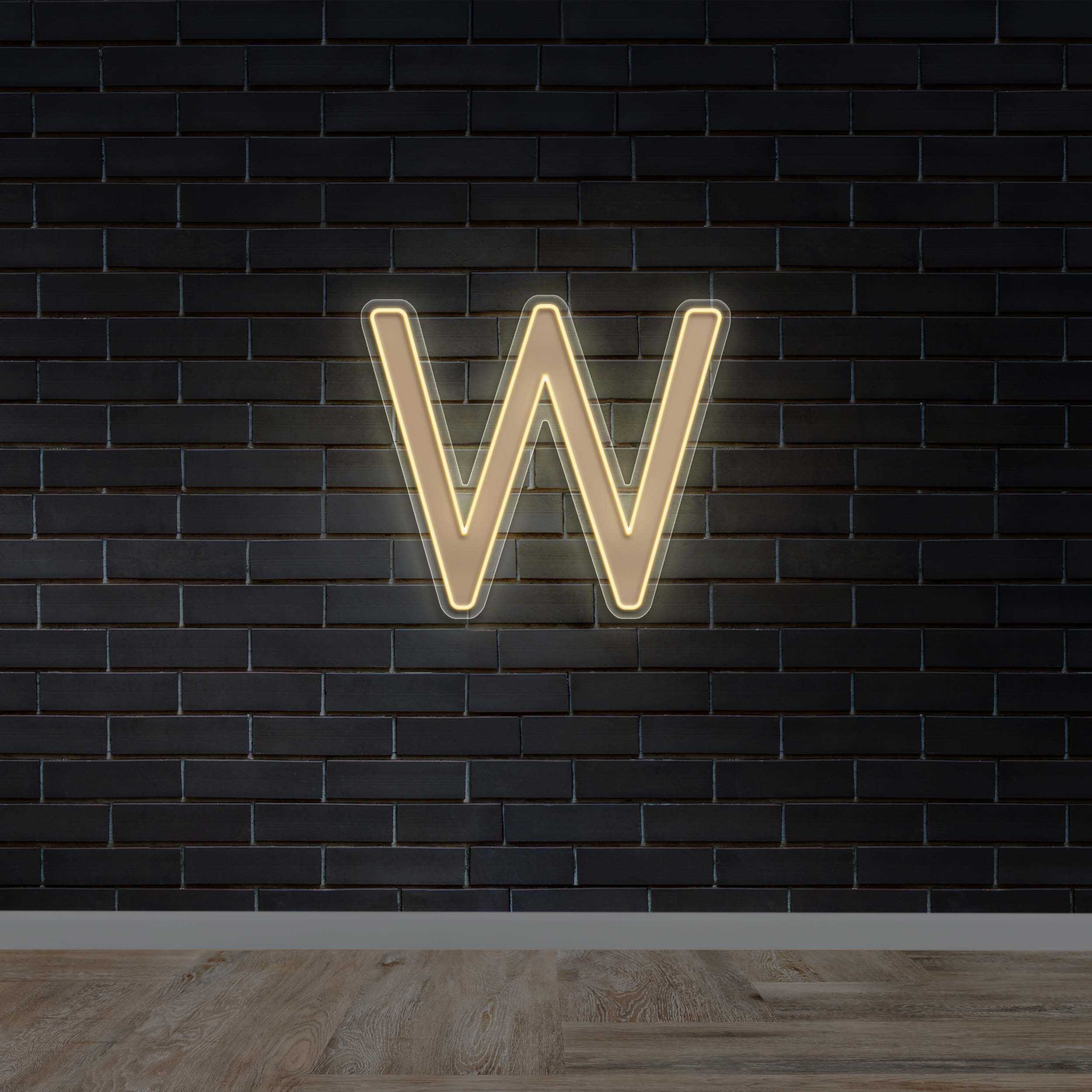 W - Premium Neon Artwork