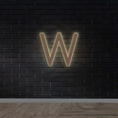 W | Backlit Version - Premium Neon Artwork