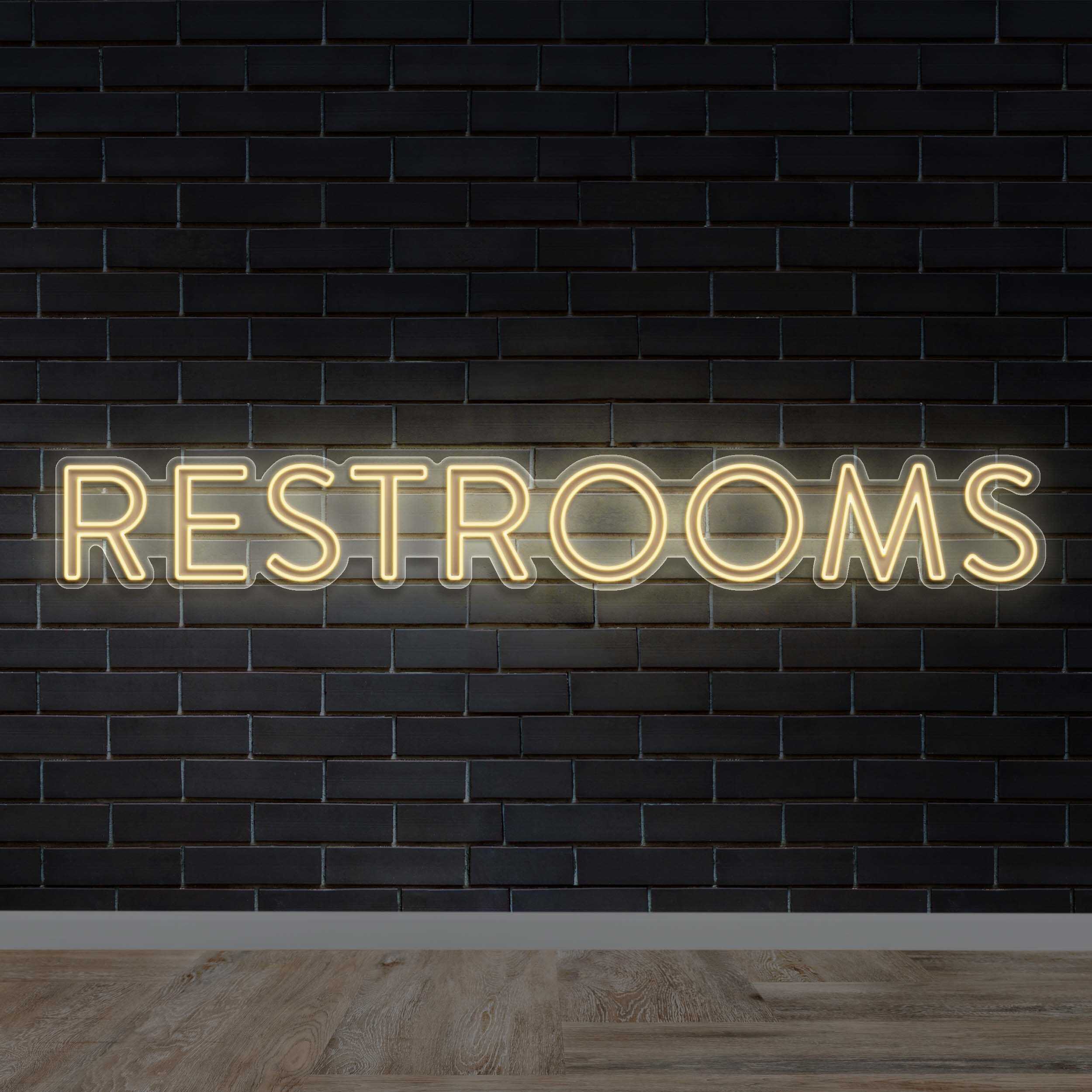 RESTROOMS - Premium Neon Artwork