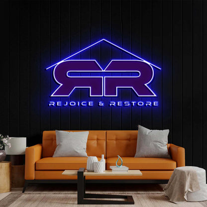 REJOICE & RESTORE - Premium Neon Artwork