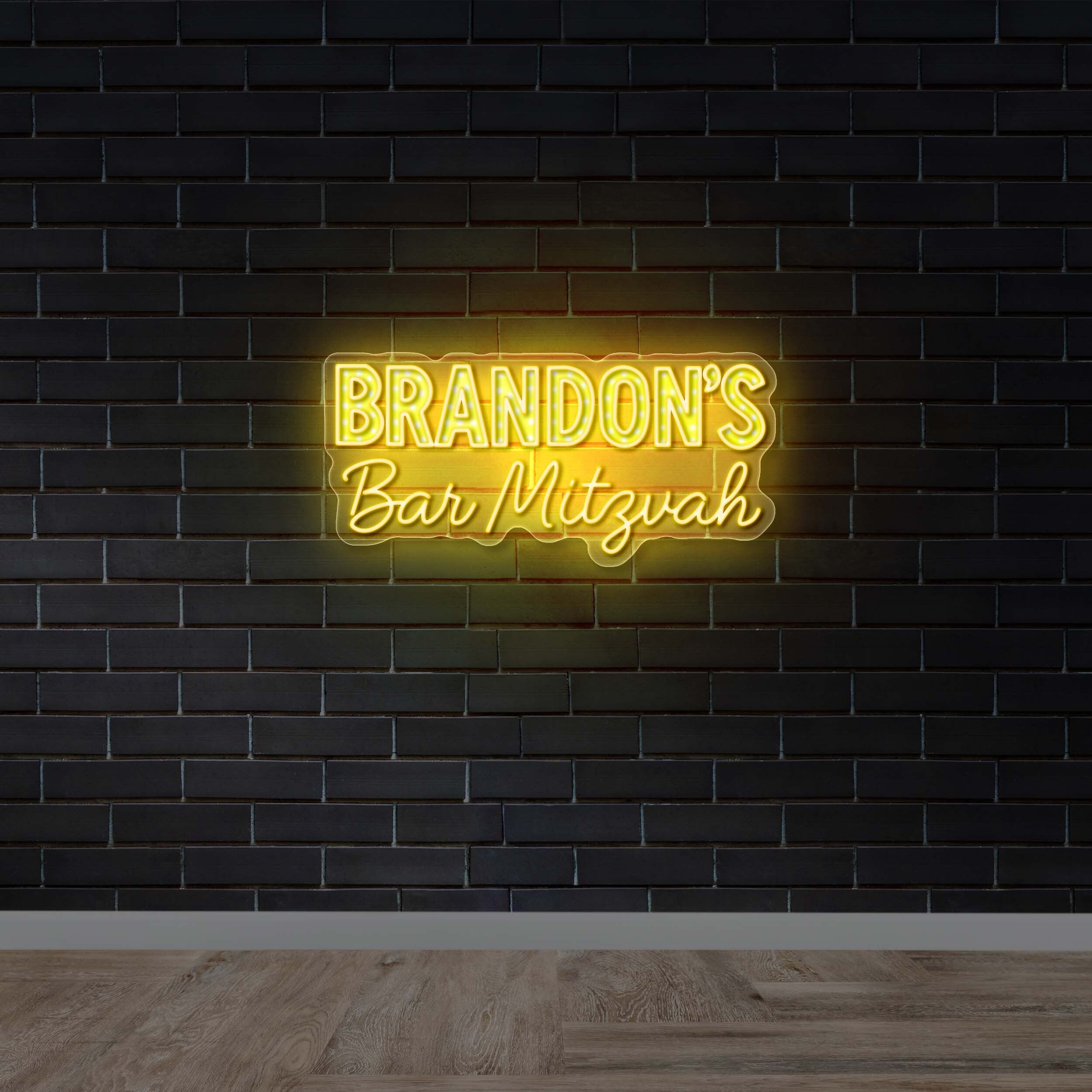 BRANDON'S BAR MITZVAH - Premium Neon Artwork