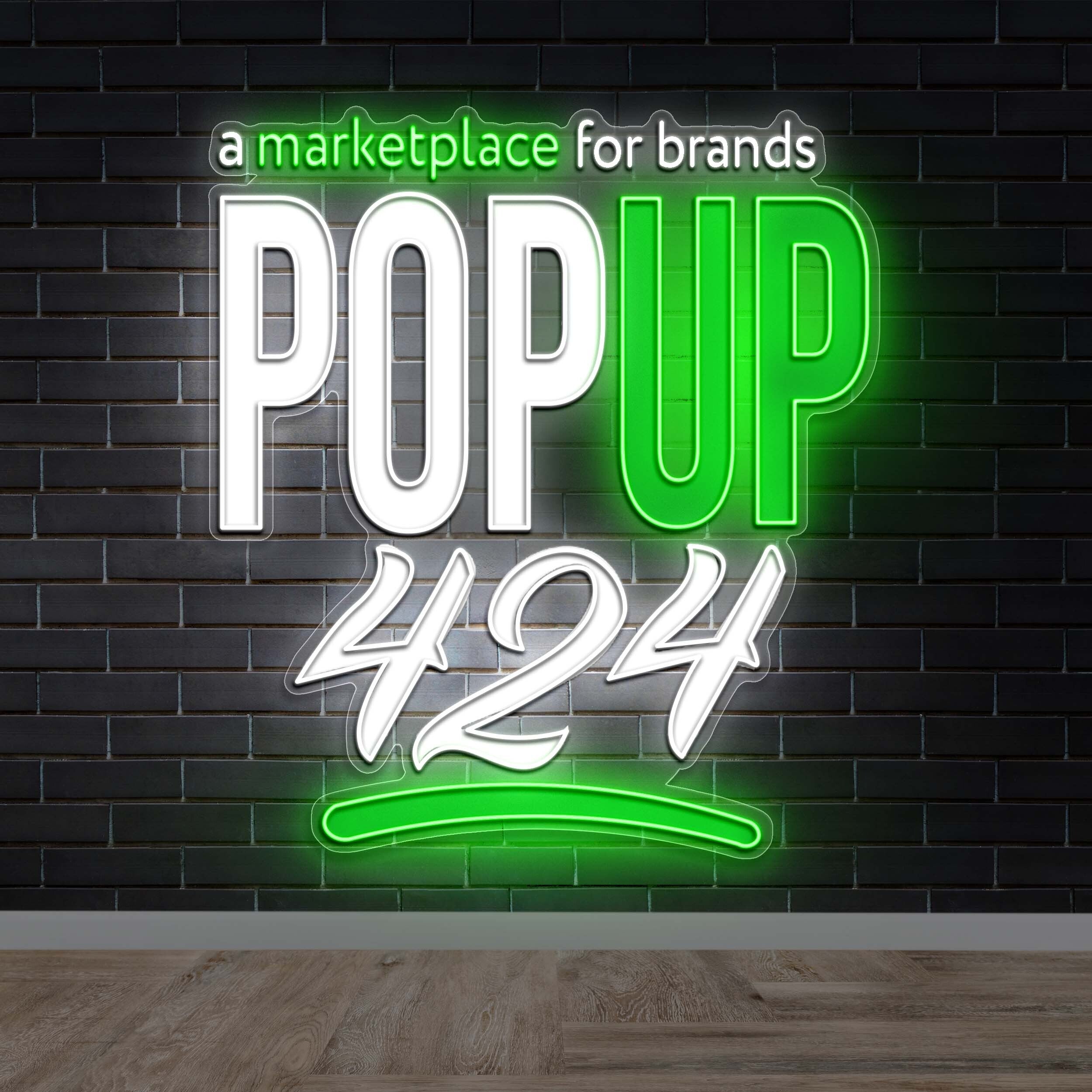 POP UP 424 | Text Only - Premium Neon Artwork