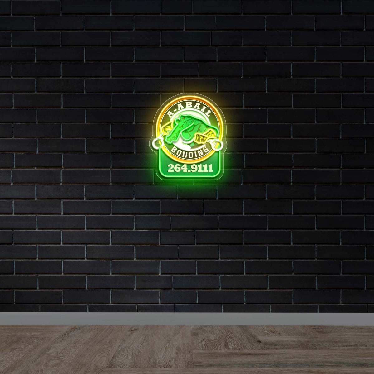 A Bail Bonding Gator - Premium Neon Artwork