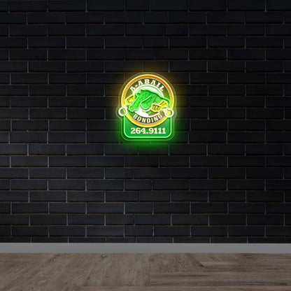 A Bail Bonding Gator - Premium Neon Artwork