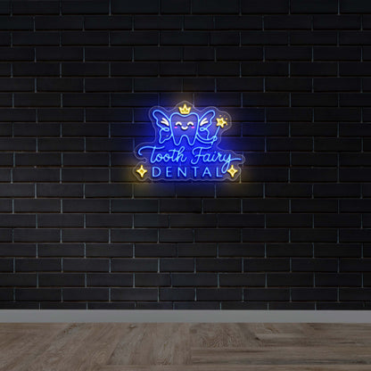 Tooth Fairy Dental - Premium Neon Artwork