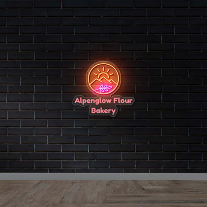 Alpenglow Flour Bakery - Premium Neon Artwork