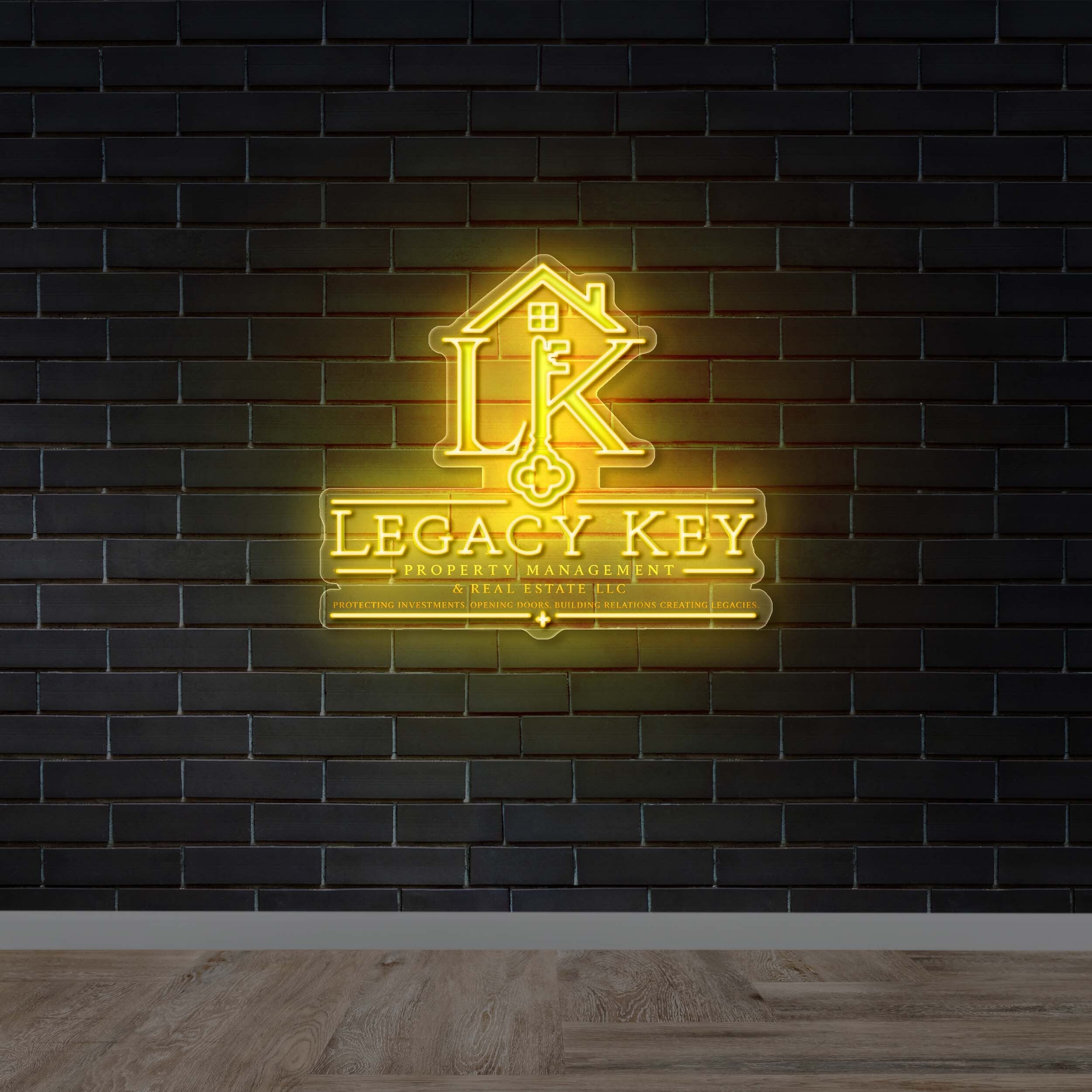 LEGACY KEY - Premium Neon Artwork
