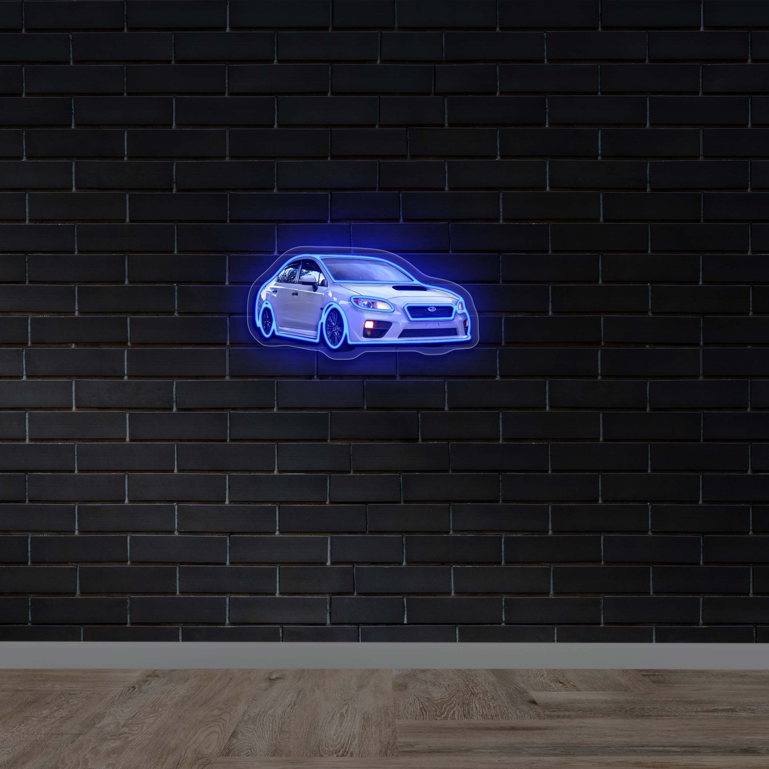 Custom Car Silhouette - Premium Neon Artwork