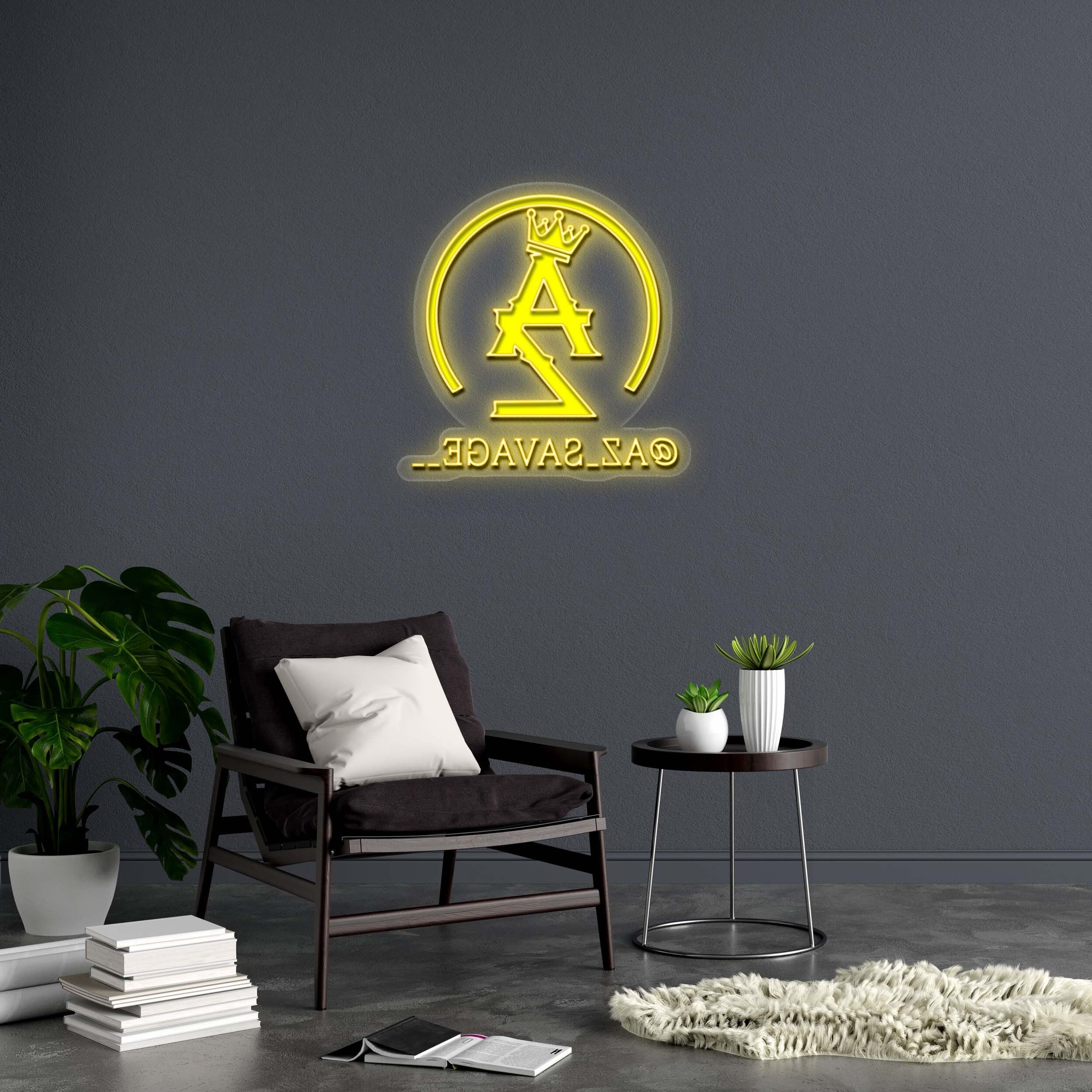 @AZ_SAVAGE (version 2 flipped) - Premium Neon Artwork