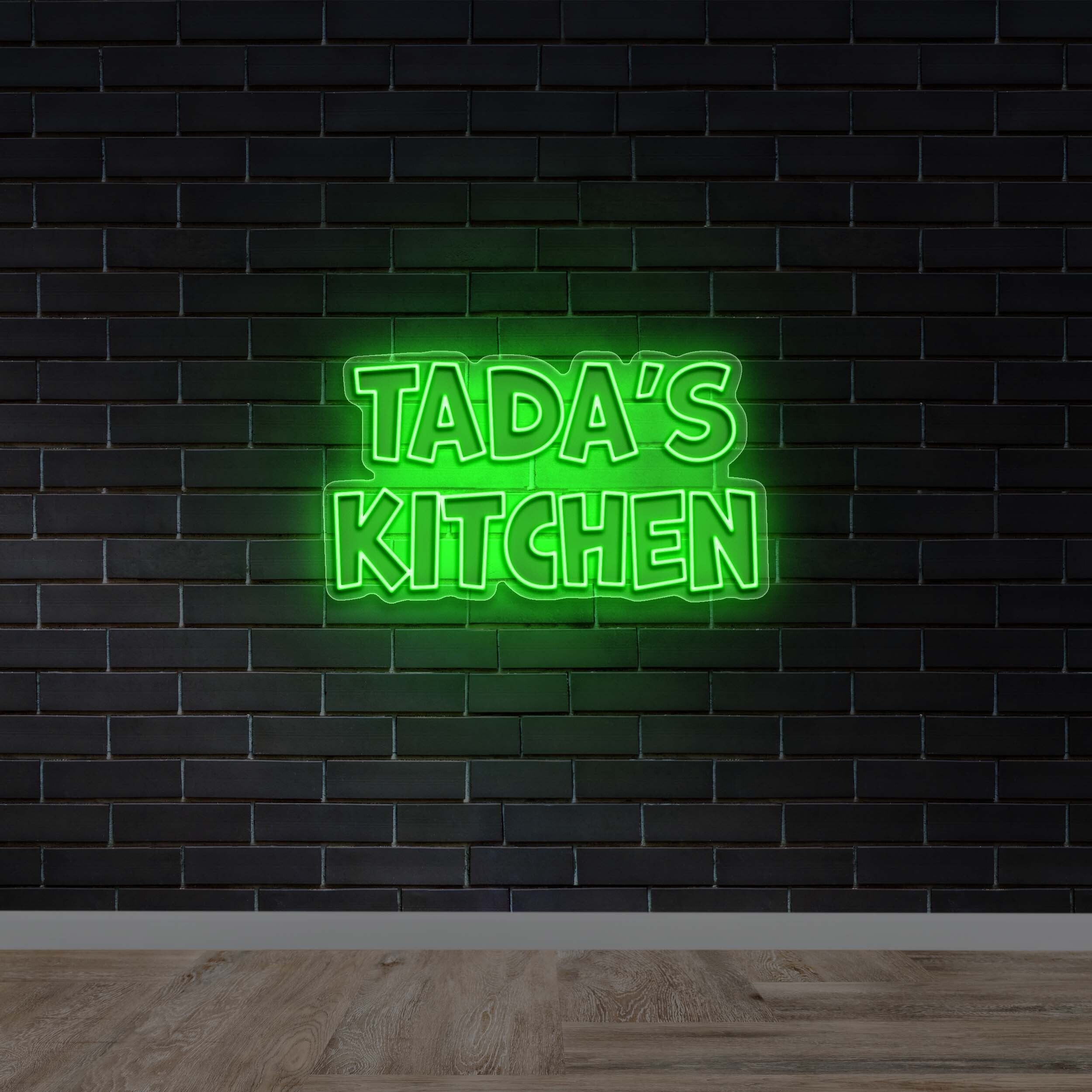 TADA'S KITCHEN Text Only - Premium Neon Artwork