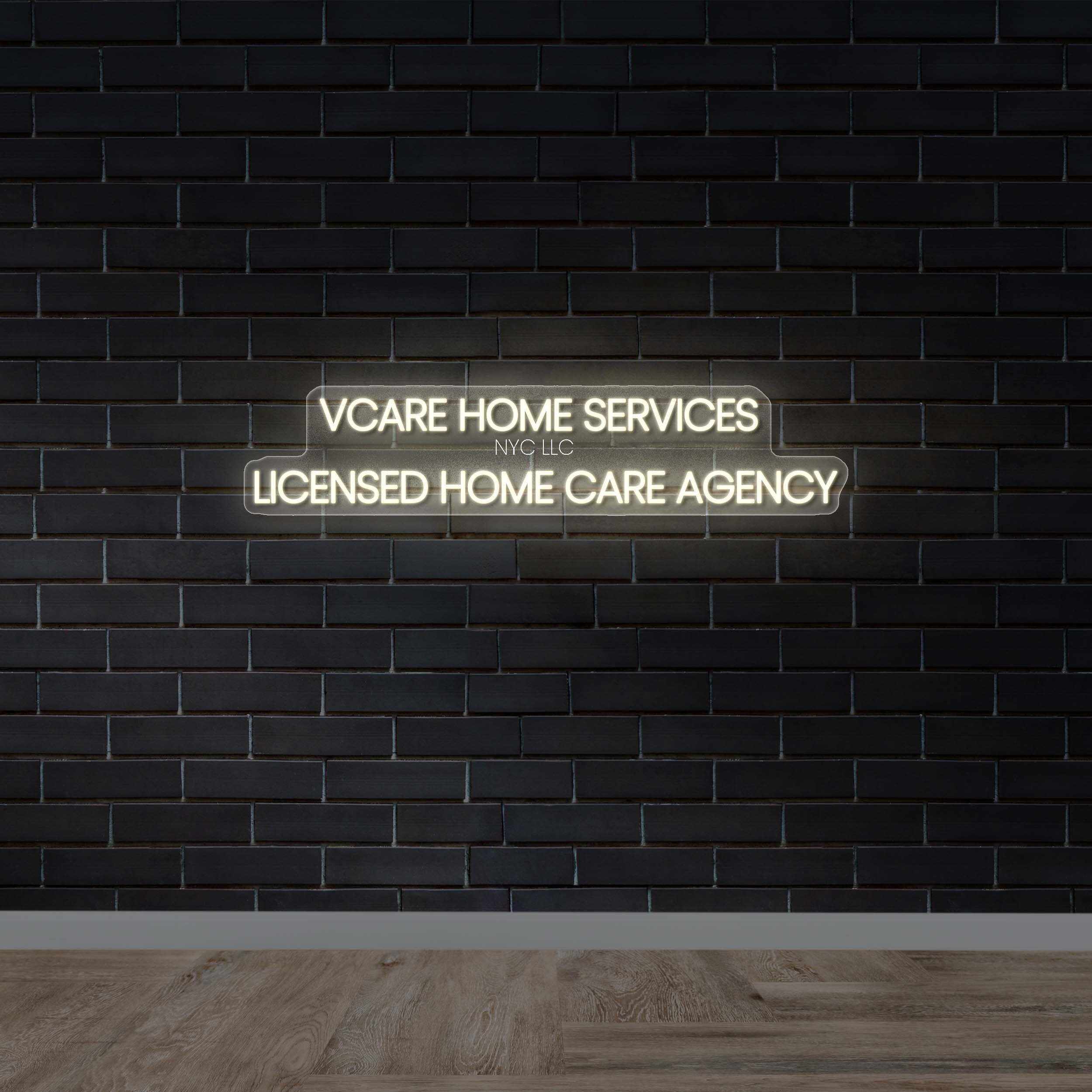 VCARE HOME SERVICES - Premium Neon Artwork