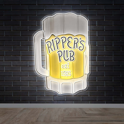 RIPPER'S PUB - Premium Neon Artwork